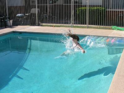 Wife in Pool