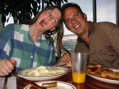 Us in Jerry Bob's for Breakfast