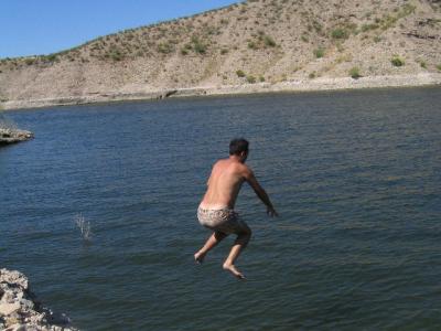 Me Jumping into Water