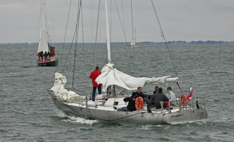 Pen Duick V pendant la Semaine du Golfe 2005