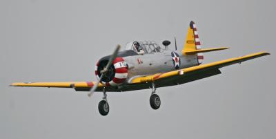 North American T6  latterrissage