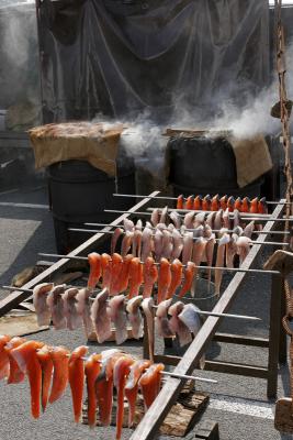 Jeudi 5 mai - Salage et fumage de poissons  Port-Navalo