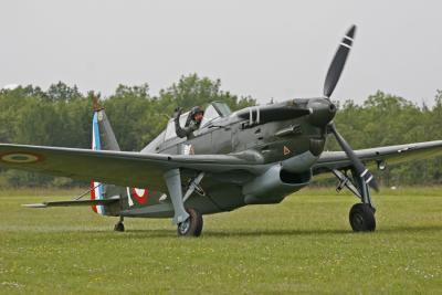 Morane-Saulnier 406 aprs l'atterrissage