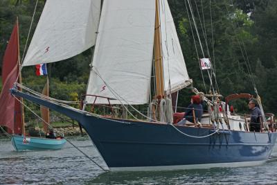 Jeudi 5 mai - La Mouette Rieuse remonte la rivire d'Auray