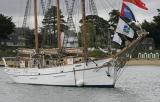 Le Marité devant l'île aux Moines