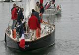 Pen Duick II et Pen Duick V sortent du port du Crouesty