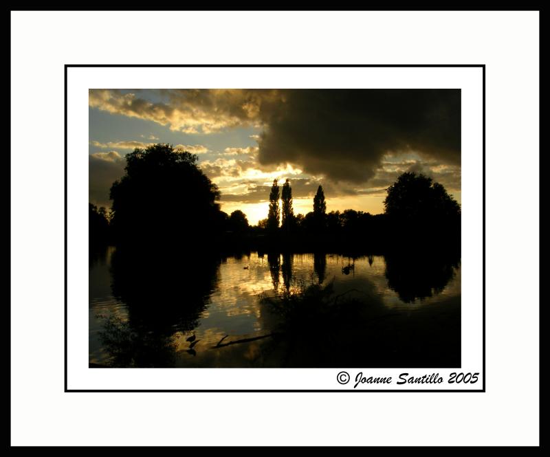 Sunset over Godmanchester