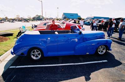 Chevy Blue Convertible