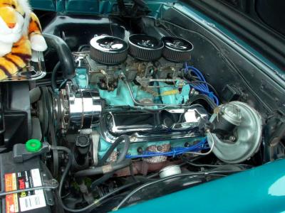 1966 Pontiac Tri Power V8 Engine