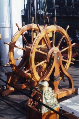 Wheel on Main Deck, USS Constitution