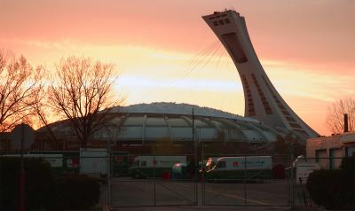 Arrière plan du Stade Olympique de Montreal