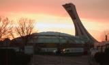 Arrire plan du Stade Olympique de Montreal