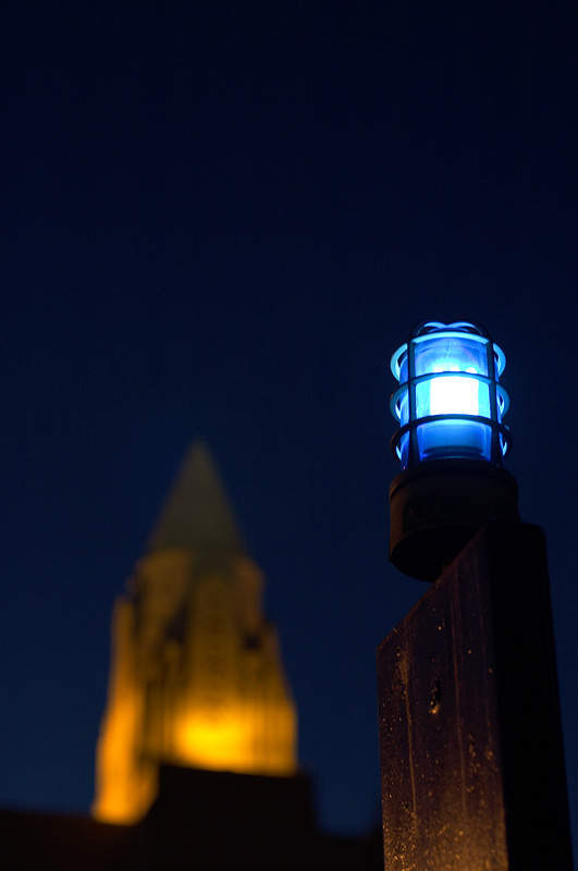 Emergency light at Boston University