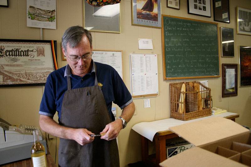 George, sharing knowledge and corkscrews