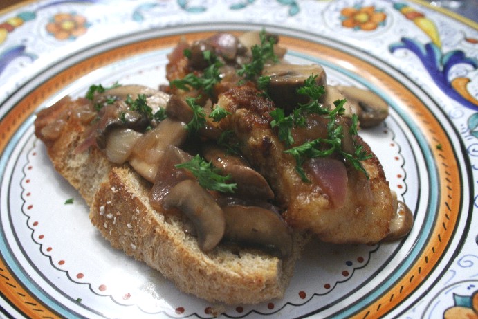 Mushroom crostini