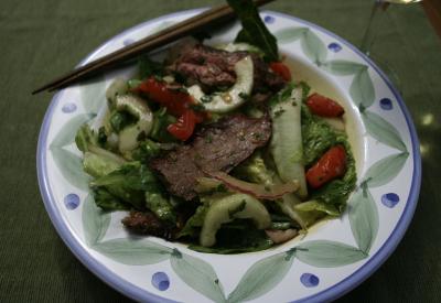 Chef Tracy K's Thai Salad with Grilled Flank Steak, #61684