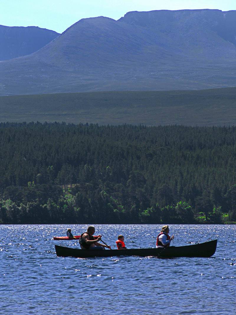 Boating on Loch Morlich