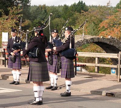 the Pipe band played some more..