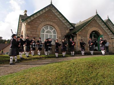 The Pipe band played some more