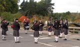 and the Pipe band played