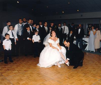 Tony and Sharon Garter Toss