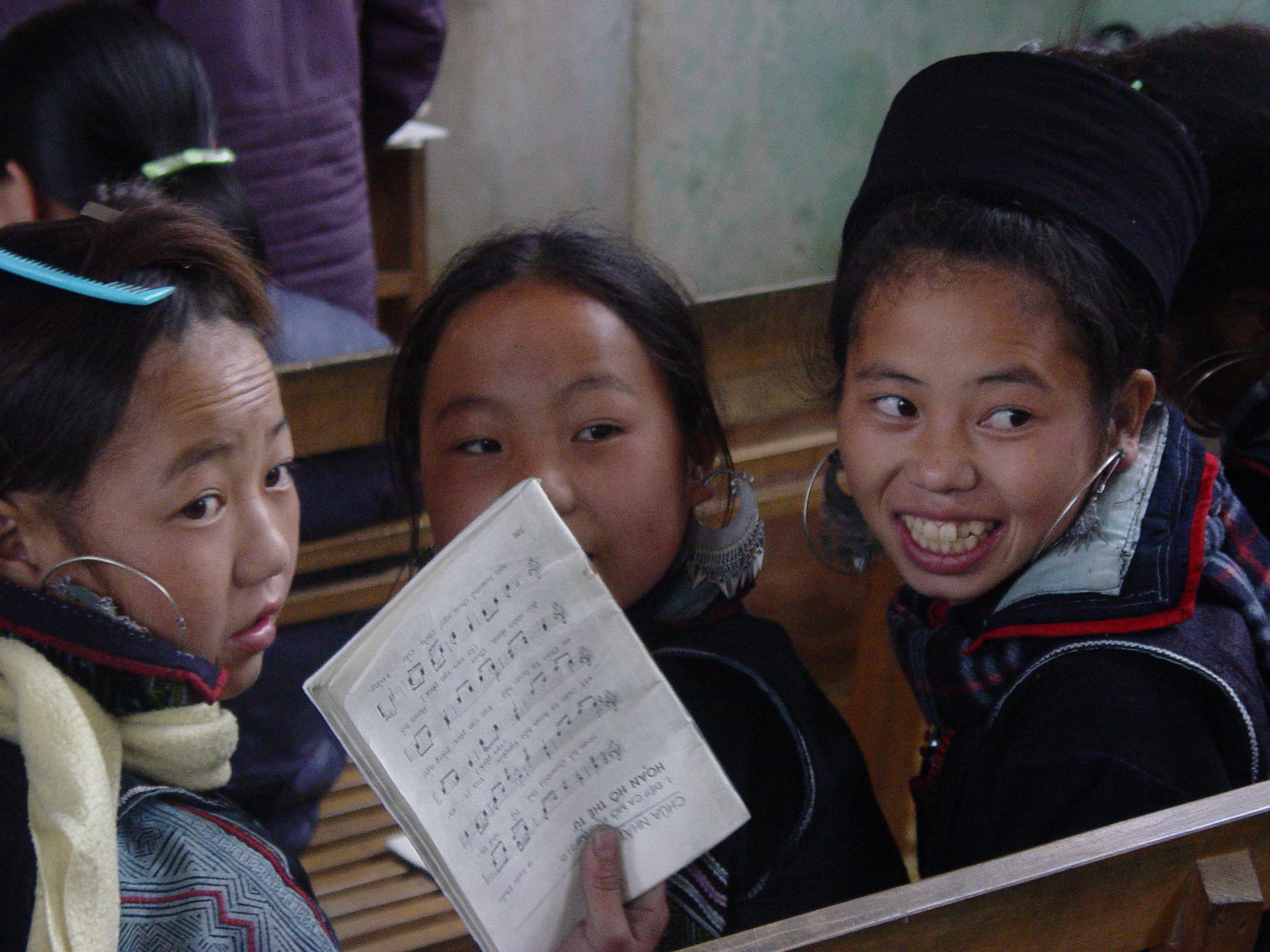 Hmong singing in church