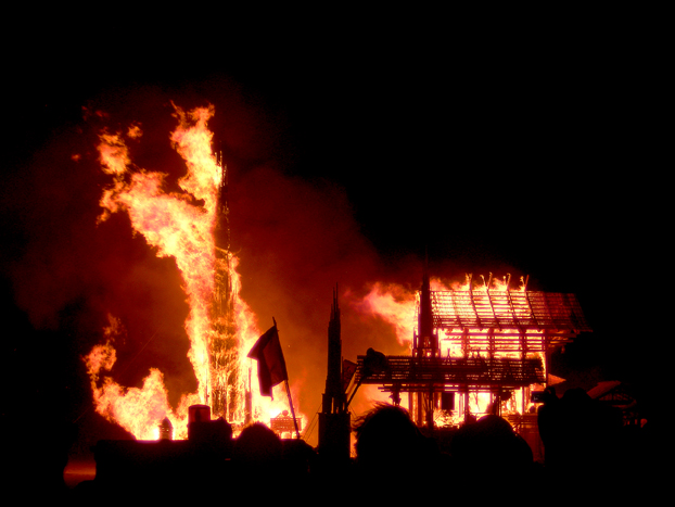The Temple Burns