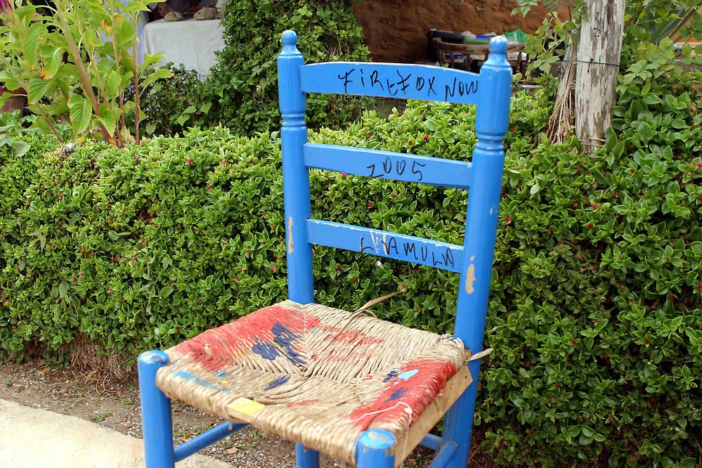Blauer Stuhl