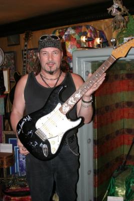 Jimmi with SRV's strat