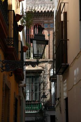 Lamp and balconies