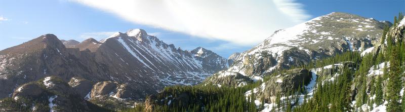 Longs Peak above Glacier Gorge