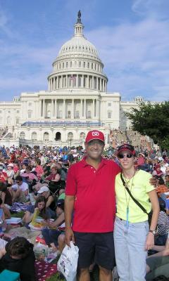 Fred & Cynthia with US Capitol