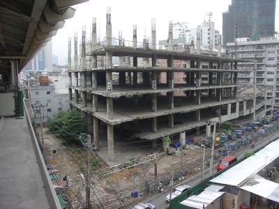 Bangkok abandoned construction site