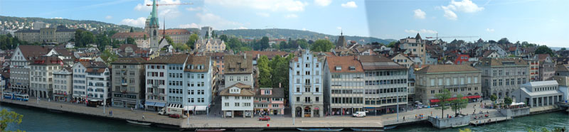 Panaroma on River Limmat