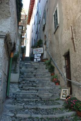 Narrow and Steep Alley in Varenna