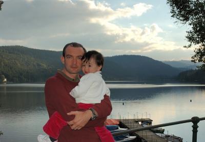 Emma and Daddy on Titisee