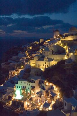 Dusk over Oia