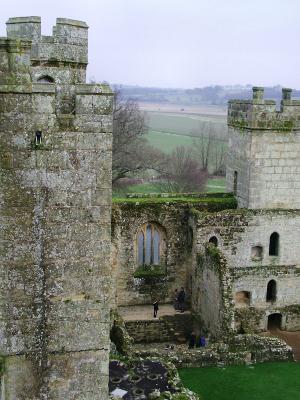View from Bodiam battlements