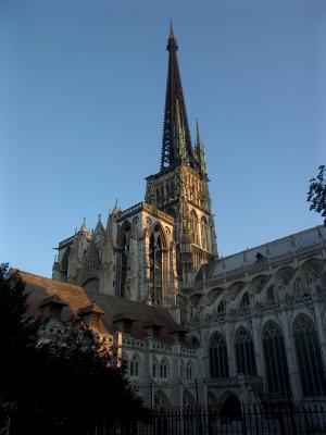 Rouen cathederal evening light