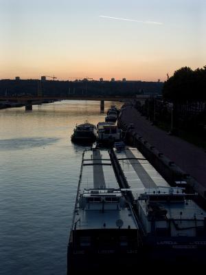 Barges on the Seine