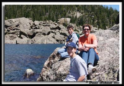 Aug 18 - Family at Lake Haiyaha (RMNP)