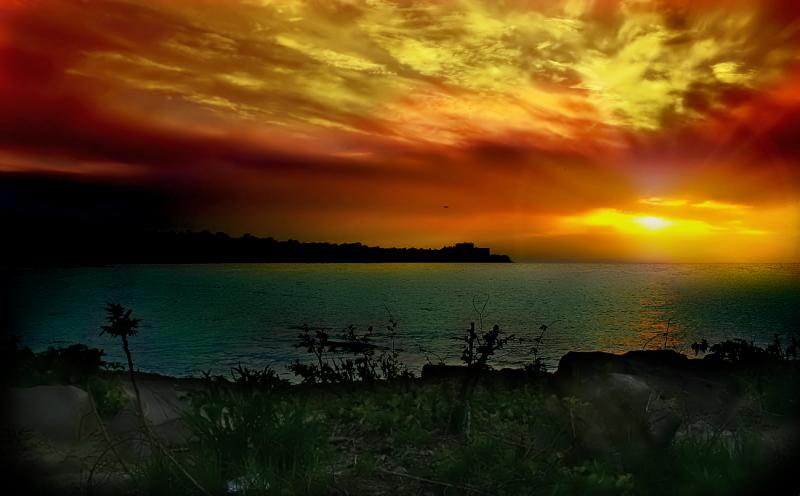 Sunset at Edgewater Park