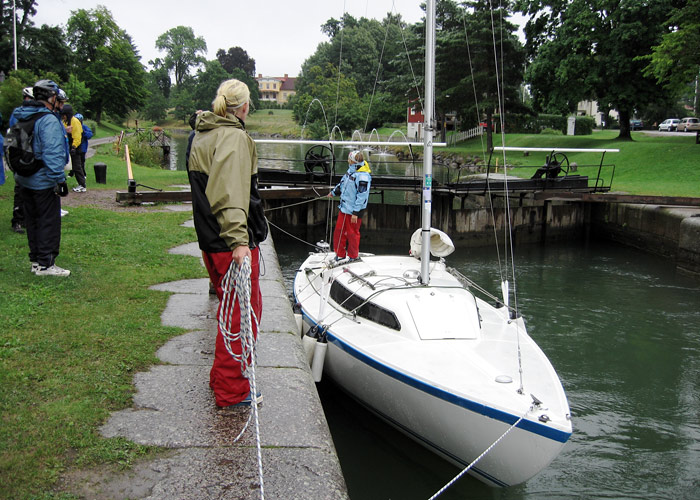A manually operated lock