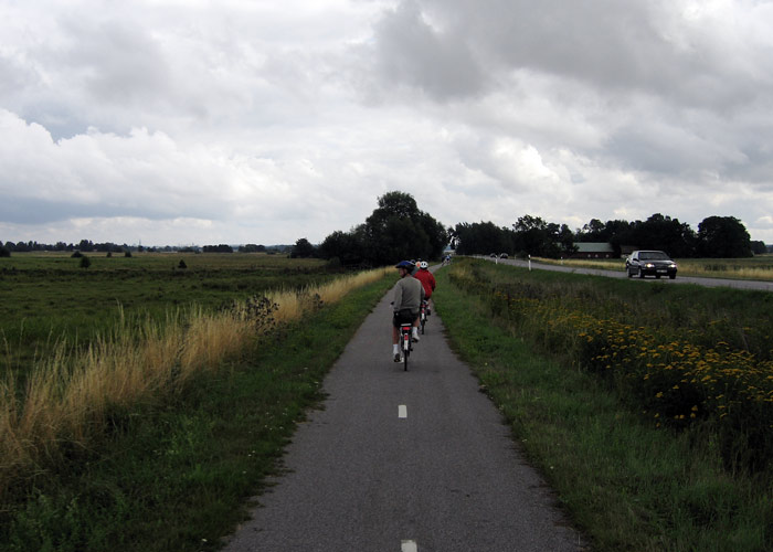 Bike trail near highway