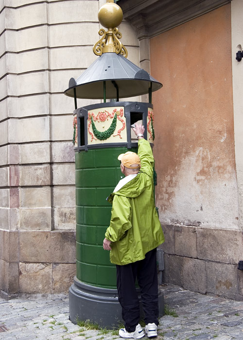 What is Len doing?