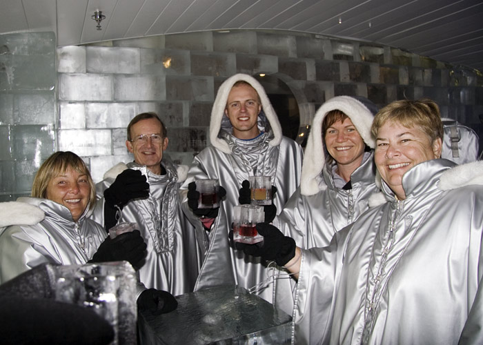 Ice Bar - the gang