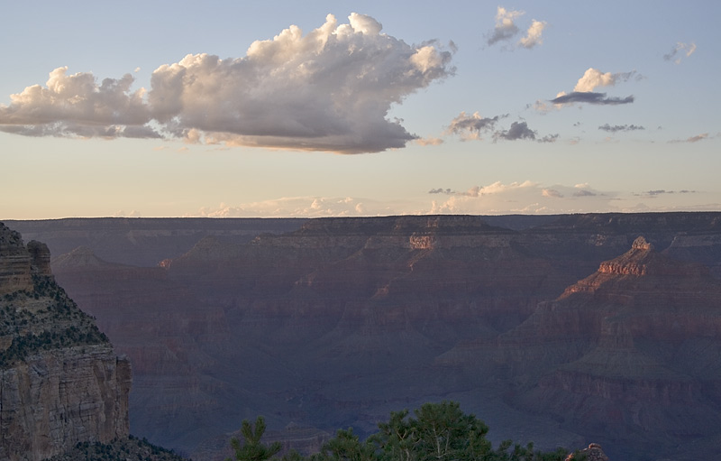 Canyon at sunset