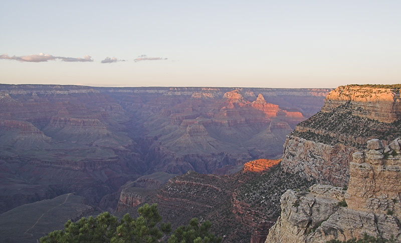 Canyon at sunset
