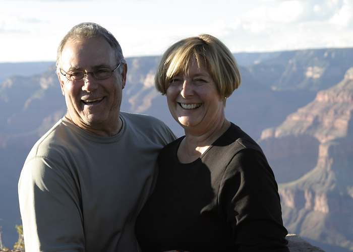Ruth and Tony at the rim (GI)