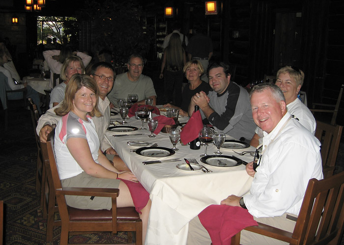 Dinner before the hike (MJ)